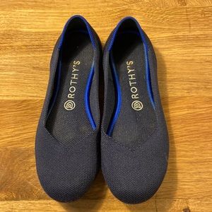 Navy Rothy flats